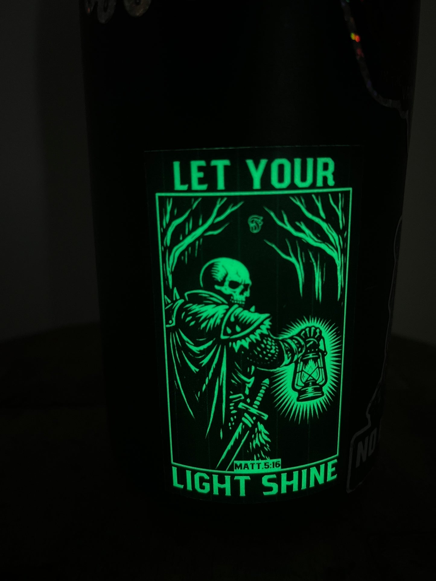Let Your Light Shine - Glow in the Dark Sticker