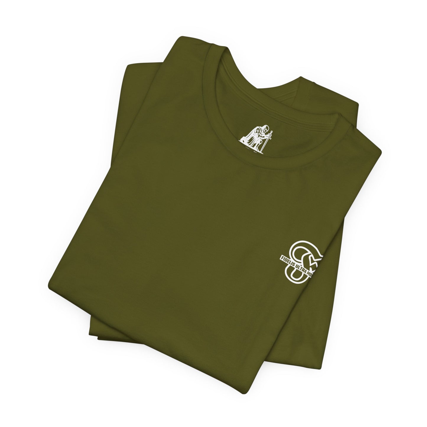 Christian Martyr T-Shirt - "The Courage of Martyrs Roars" Bold Faith Graphic Tee | Black Bella+Canvas 3001 by Fidelis Ultra Mortem