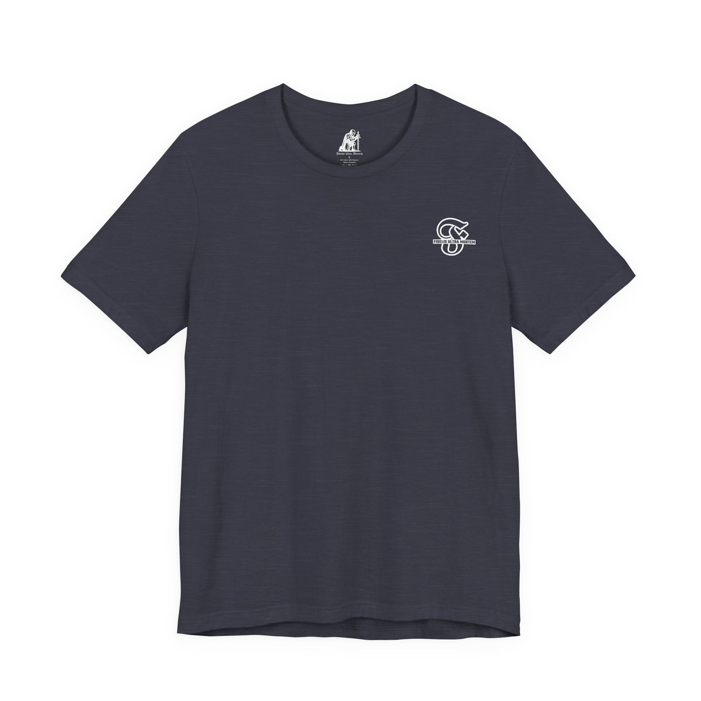 Isaiah 52:7 Christian T-Shirt | Faith Scripture Back Print | Fidelis Ultra Mortem