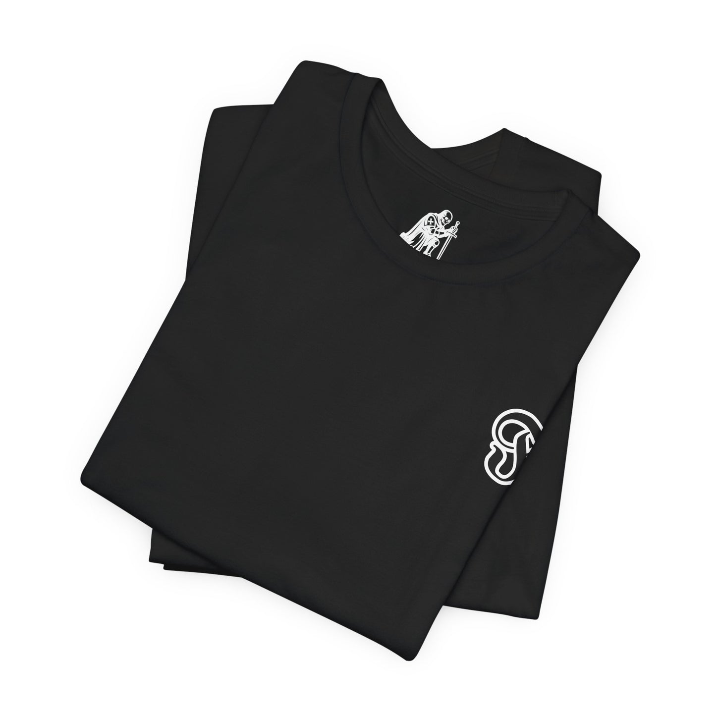 Take Up Your Cross Shirt by Fidelis Ultra Mortem Faithful Beyond Death Tee | Bella+Canvas 3001 Christian Streetwear