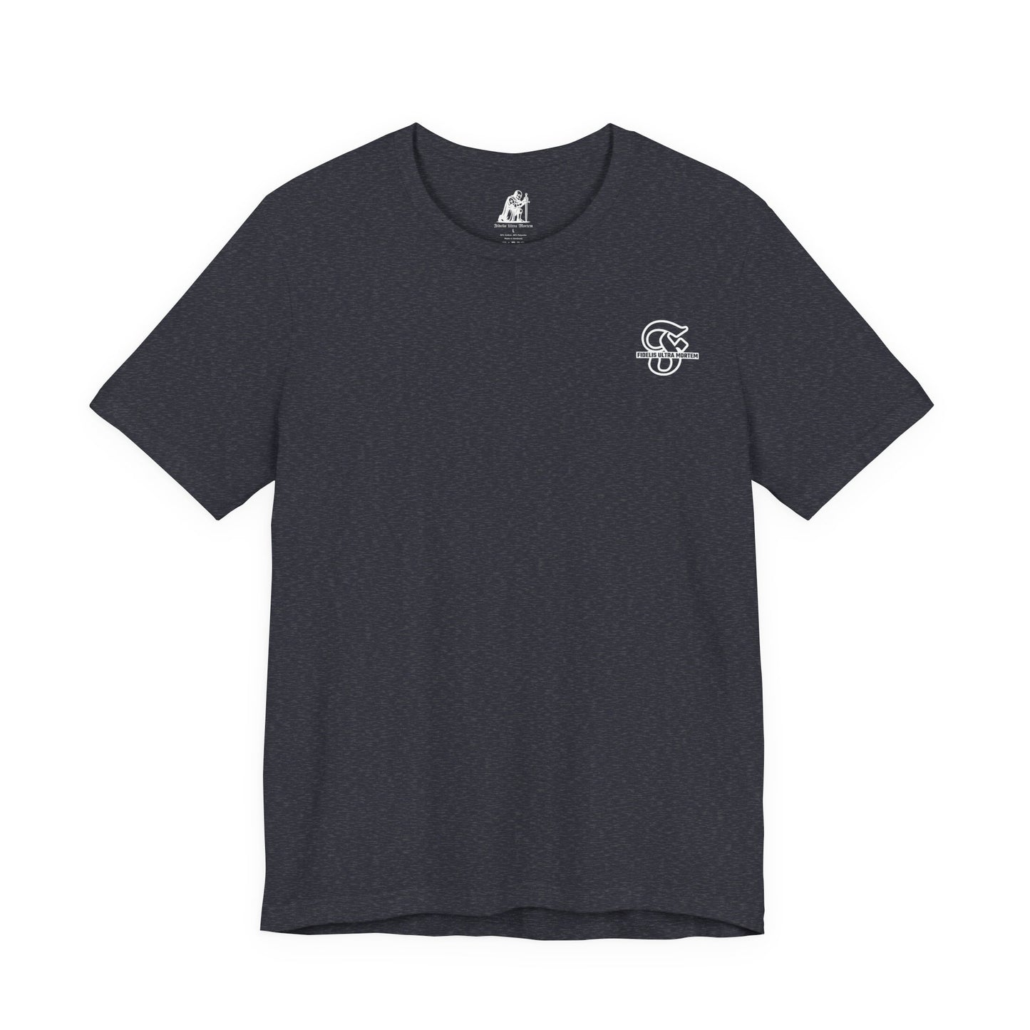 Let Go Trust God Shirt | 1 Peter 5:7 Christian Warrior Tee | Faith Over Burdens Skull Knight Shirt | FUM