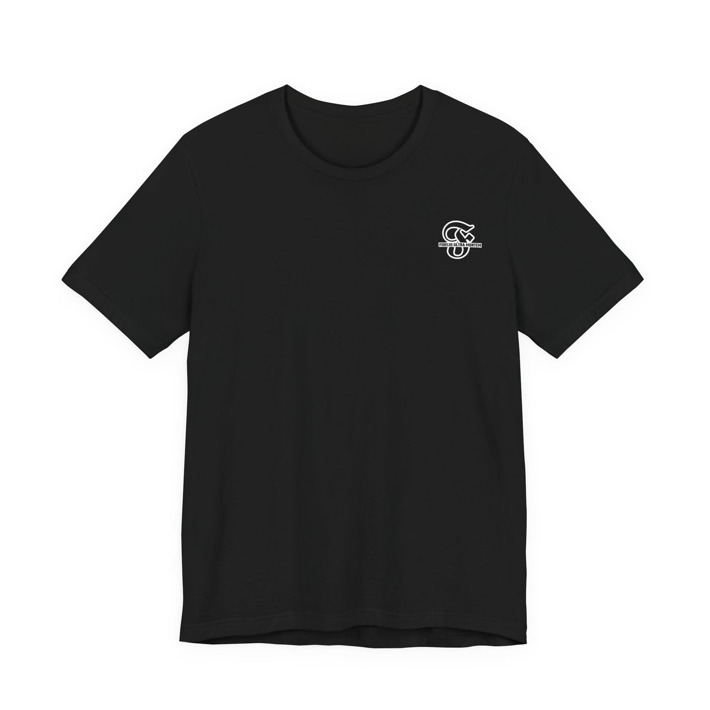 No Exceptions – Christ Is King Skull Warrior Back Print Tee | Bella+Canvas 3001