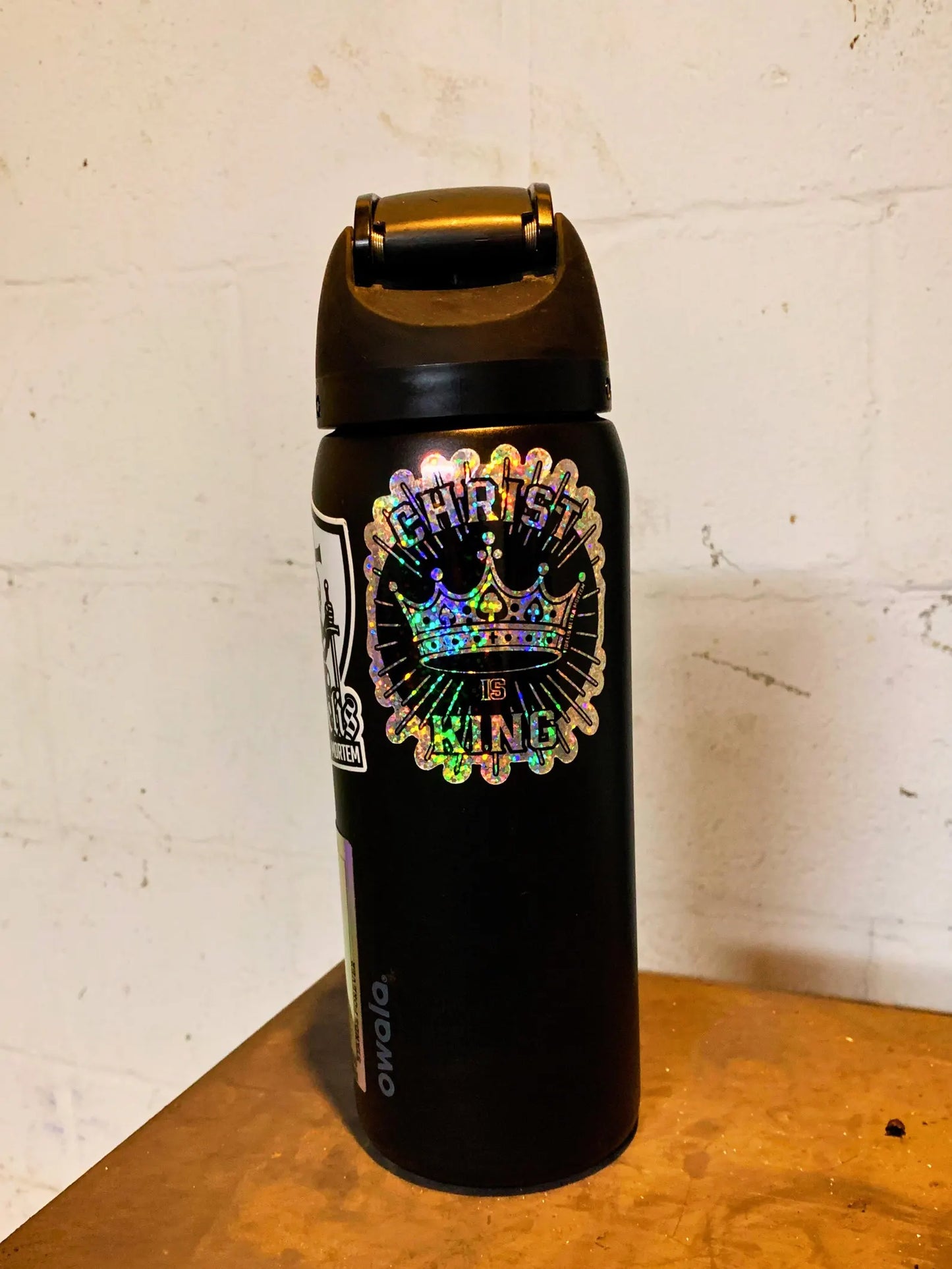 Christ Is King Holographic Sticker • Waterproof Vinyl Decal